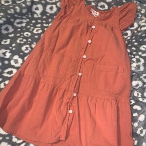 Cat & Jack Kids Dress in Warm Orange